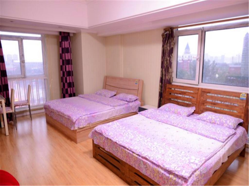 Green Express Apartment Harbin West Railway Station Харбин Стая снимка